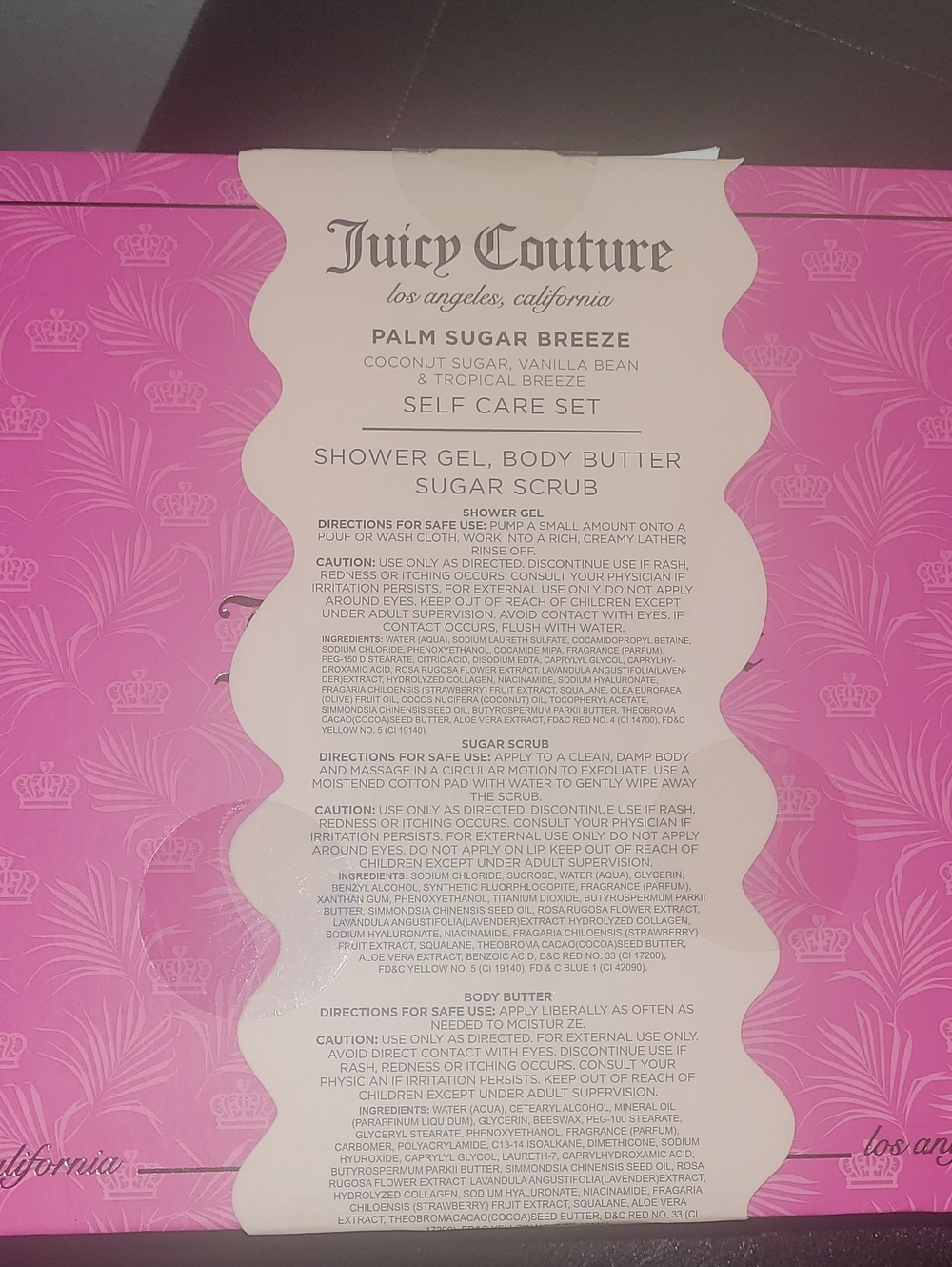 Juicy Couture Palm Sugar Breeze Self Care Set - Pink - Picture 4 of 5